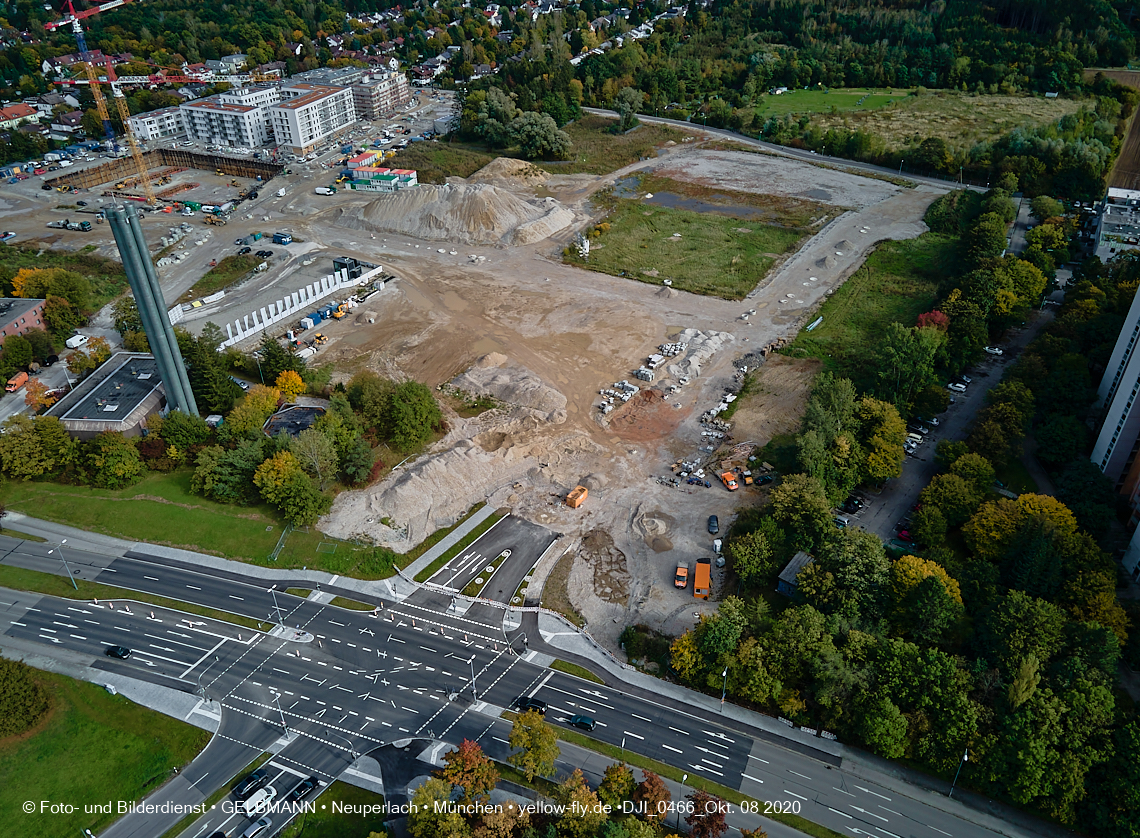 09.10.2020 - Baustelle Alexisqaurtier und Pandion Verde in Neuperlach